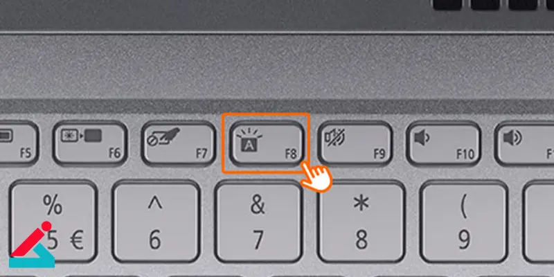 روشن کردن نور کیبورد لپ تاپ
