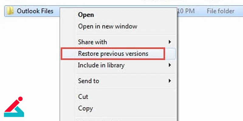 بازگزداندن فایل از نسخه های قبلی ویندوز