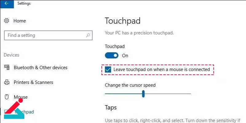 غیرفعال کردن تاچ پد لپ تاپ