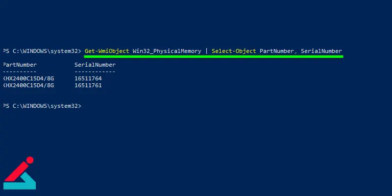 نمایش شماره سریال هارد دیسک از طریق  PowerShell